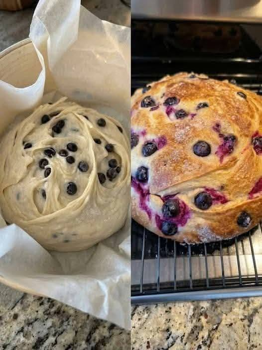 Blueberry Sourdough Bread Recipe (Easy, Homemade & Bakery-Style)
