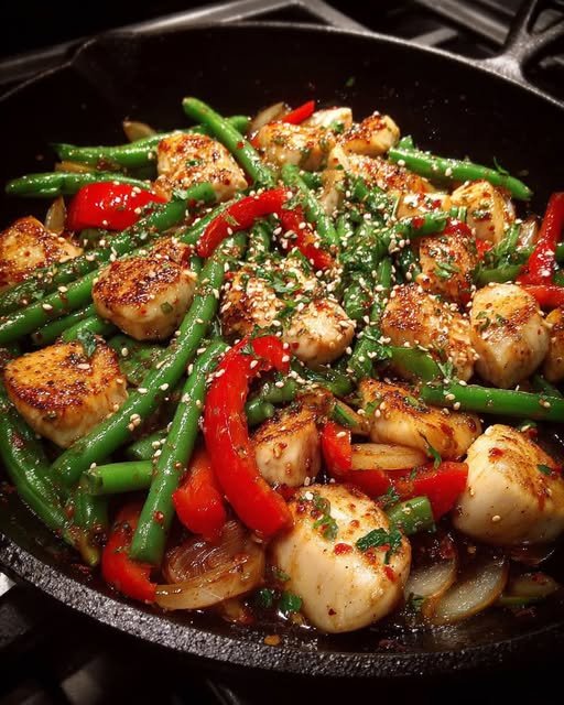 Sweet Chili Chicken & Snap Peas